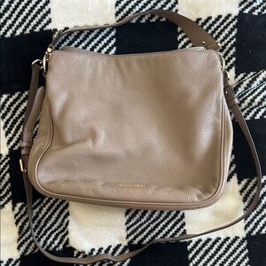 Michael Kors Tan Leather Shoulder Bag with Slouchy Design